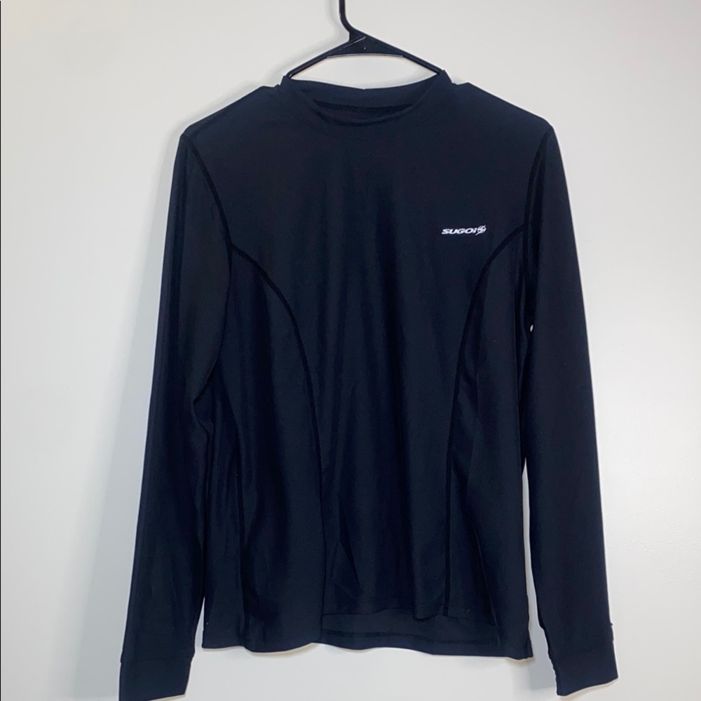 SUGOI Black Long Sleeve Athletic Tee